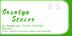 orsolya steier business card